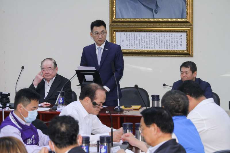 20200325-國民黨主席江啟臣25日主持中常會。 (蔡親傑攝) 20200325-國民黨主席江啟臣25日主持中常會。 (蔡親傑攝)