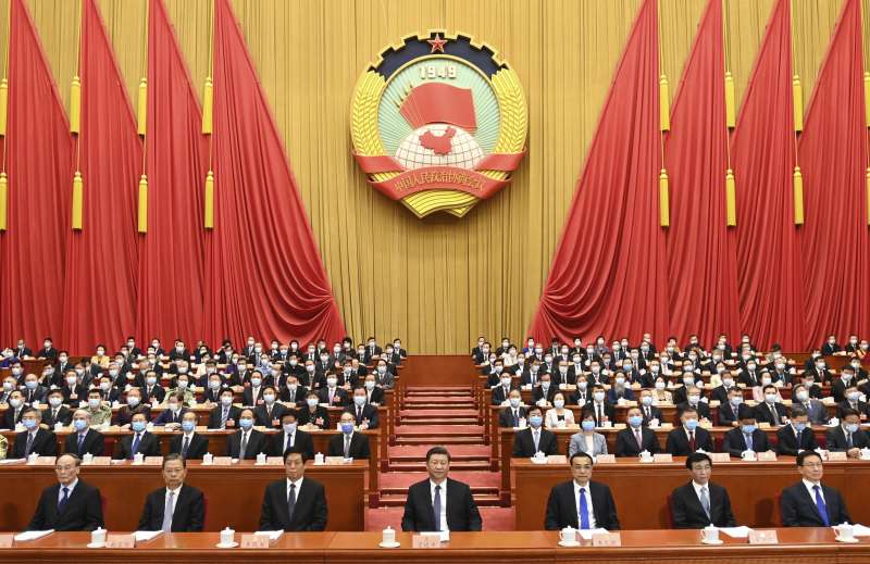 2020年中國兩會。5月21日,中國政協13屆三次會議開幕,習近平出席會議。(AP) 2020年中國兩會。5月21日,中國政協13屆三次會議開幕,習近平出席會議。(AP)