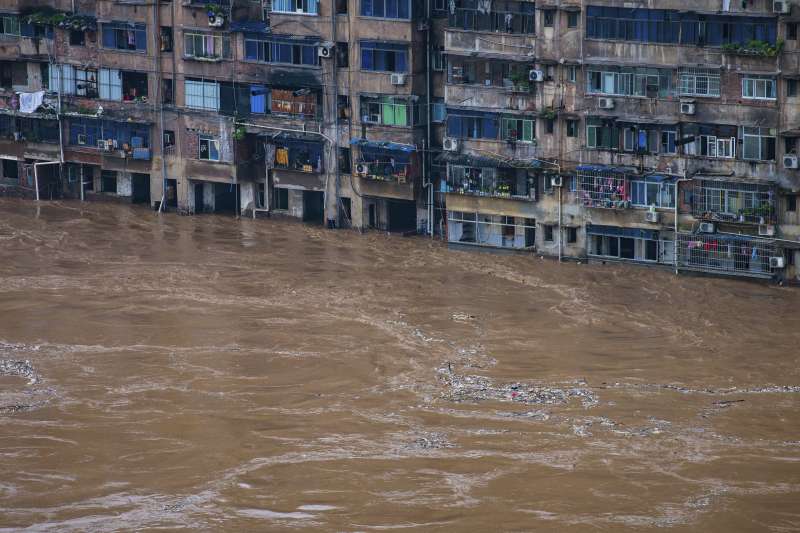 2020年7月，中國各地洪水為患（AP）