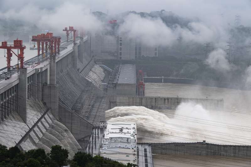 2020年7月，中國三峽大壩。（AP）