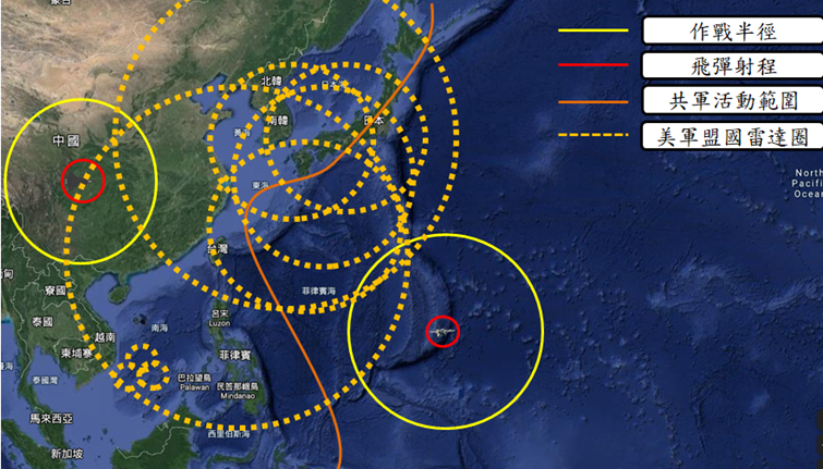 台海周邊國家情報網絡。(作者自製) 台海周邊國家情報網絡。(作者自製)