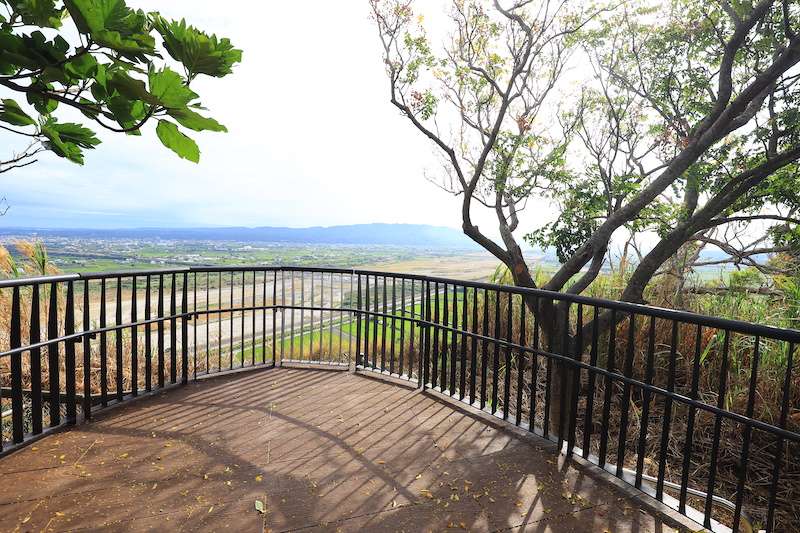 大甲鐵砧山風景特定區雕塑公園首創大甲自然生態觀景平台。（圖／台中市政府提供）