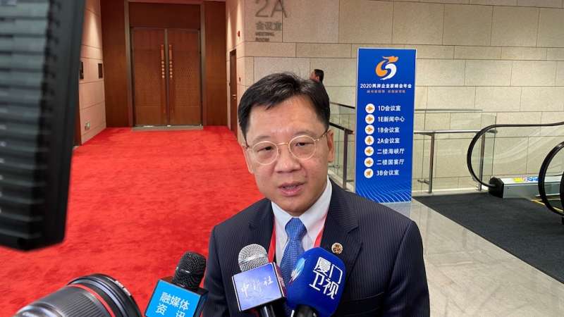 與會台商李政男受訪。(圖/楊經緯攝) 與會台商李政男受訪。(圖/楊經緯攝)
