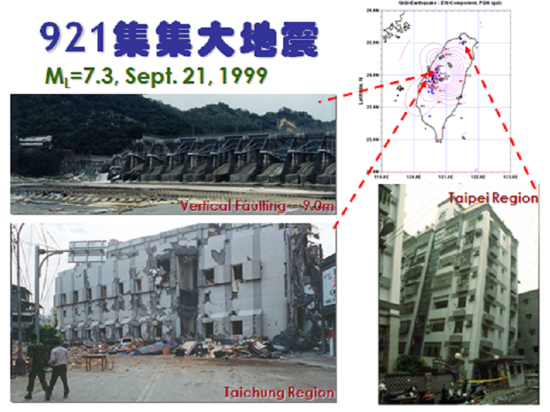 1999年921大地震重創中臺灣。（作者提供）