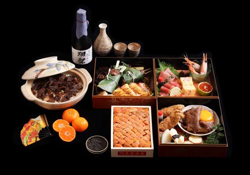 頂級器皿盛裝的東雲和食,從先付、強肴、釜飯等一應俱全(NT$10,000)(圖/取自樂軒和牛專門店) 頂級器皿盛裝的東雲和食,從先付、強肴、釜飯等一應俱全(NT$10,000)(圖/取自樂軒和牛專門店)