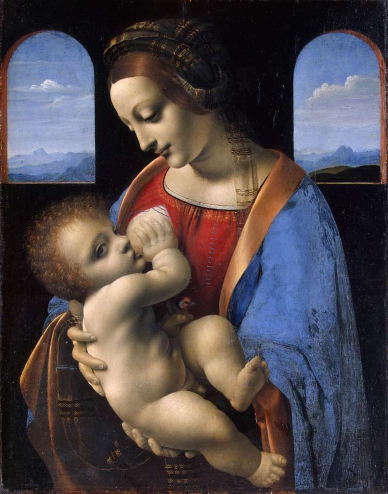 達文西｜聖母子 The Madonna and Child (The Litta Madonna) （圖/取自於The Value)