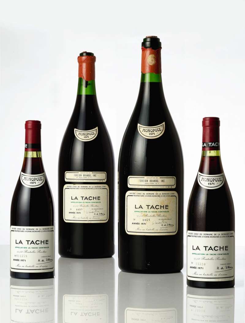 DRC La Tâche 1971 3公升裝(1瓶),估價:HK$900,000 - 1,500,000(2項拍品)(圖/The Value) DRC La Tâche 1971 3公升裝(1瓶),估價:HK$900,000 - 1,500,000(2項拍品)(圖/The Value)