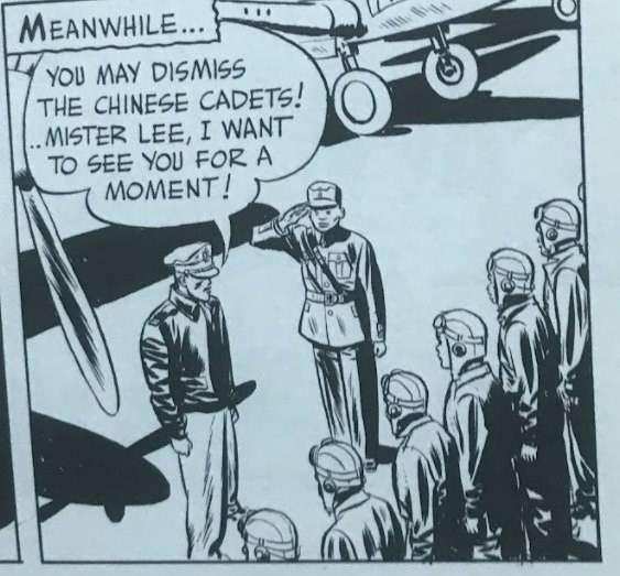 《泰瑞與海盜》中,出現中華民國空軍到美國路克基地受訓的劇情。(作者提供) 《泰瑞與海盜》中,出現中華民國空軍到美國路克基地受訓的劇情。(作者提供)