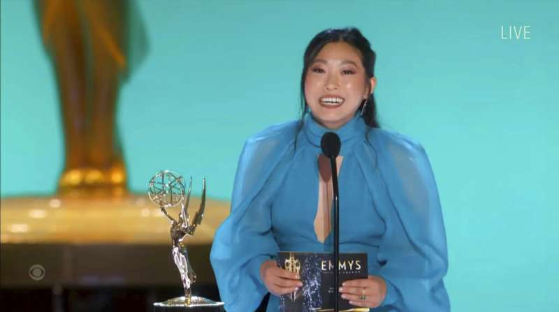 Awkwafina參加2021年艾美獎盛會。(AP) Awkwafina參加2021年艾美獎盛會。(AP)