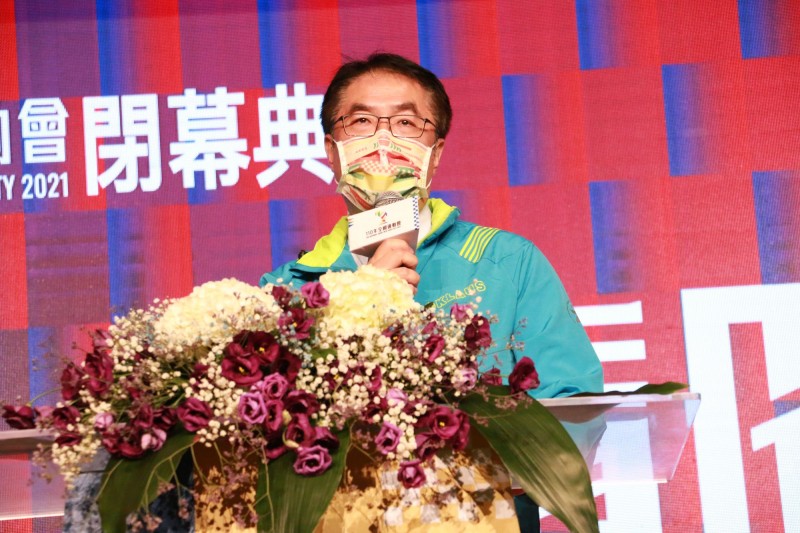 臺南市長黃偉哲表示，如果想要享受臺南的陽光，跳上高鐵就可以了! (圖/李梅瑛攝)