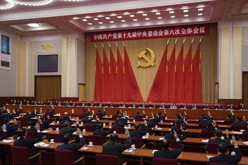 2021年11月,中共十九屆六中全會(AP) 2021年11月,中共十九屆六中全會(AP)