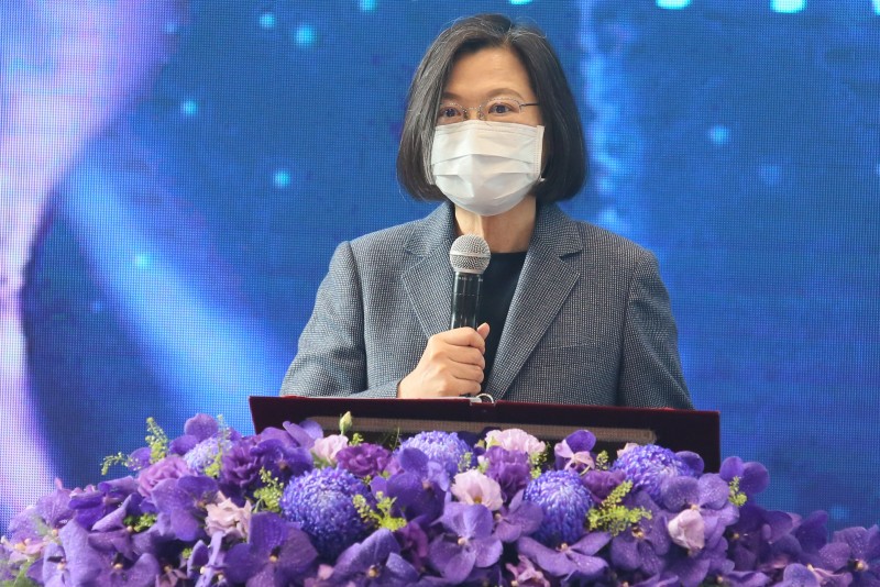 20211202-總統蔡英文2日出席「2021台灣醫療科技展開幕式」。(柯承惠攝) 20211202-總統蔡英文2日出席「2021台灣醫療科技展開幕式」。(柯承惠攝)
