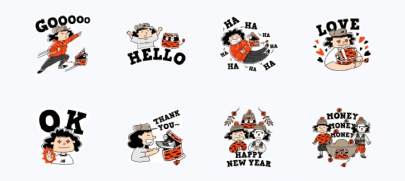 穿上NB "GO" 好運。(圖 / 翻攝自LINE貼圖小舖) 穿上NB "GO" 好運。(圖 / 翻攝自LINE貼圖小舖)