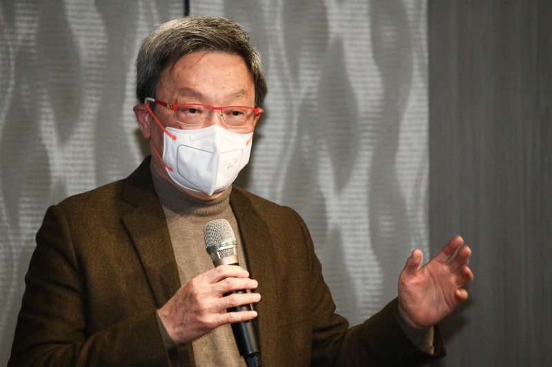 20220222-前國家安全會議秘書長蘇起出席丁守中博士新書記者會。(蔡親傑攝) 20220222-前國家安全會議秘書長蘇起出席丁守中博士新書記者會。(蔡親傑攝)