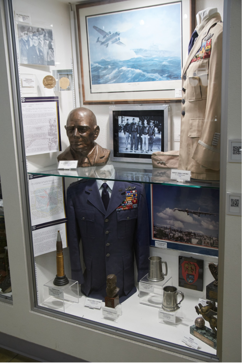 20220415-馬區航空基地博物館裡的杜立德展示區。(李博儒攝) 20220415-馬區航空基地博物館裡的杜立德展示區。(李博儒攝)