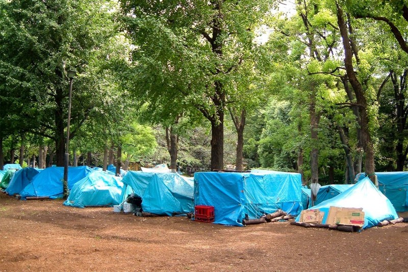 2005年拍攝的東京都內一處公園的情形(丸山里美女士攝影) 2005年拍攝的東京都內一處公園的情形(丸山里美女士攝影)