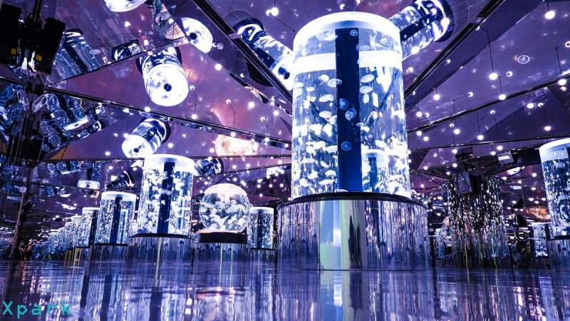 Xpark水母萬花筒搭配2022年度代表色「長春花藍」(圖/取自Xpark FB粉絲專頁) Xpark水母萬花筒搭配2022年度代表色「長春花藍」(圖/取自Xpark FB粉絲專頁)