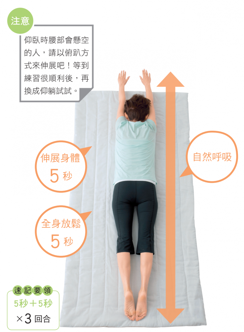 全身關節伸展,導正歪斜體態。 全身關節伸展,導正歪斜體態。