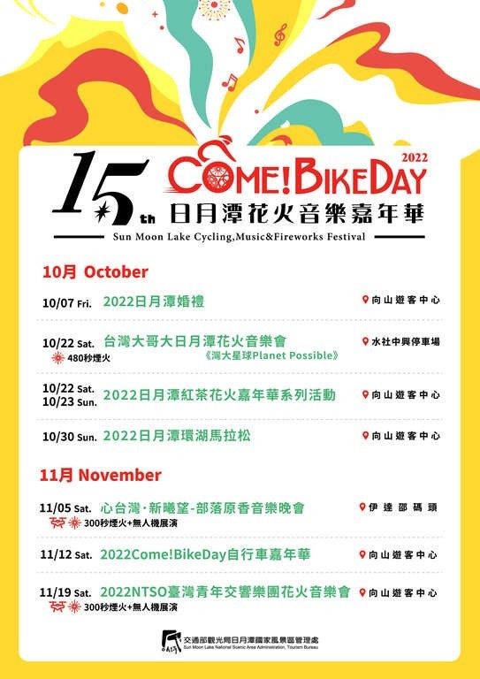 2022日月潭花火音樂嘉年華(圖/取自日月潭國家風景區管理處) 2022日月潭花火音樂嘉年華(圖/取自日月潭國家風景區管理處)