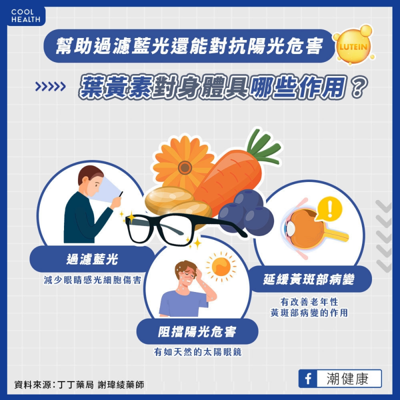 葉黃素對身體具體的作用。(圖/潮健康提供) 葉黃素對身體具體的作用。(圖/潮健康提供)