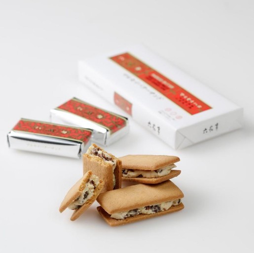 北海道必買伴手禮推薦：六花亭 蘭姆葡萄奶油夾心餅乾。（圖／取自官網六花亭）