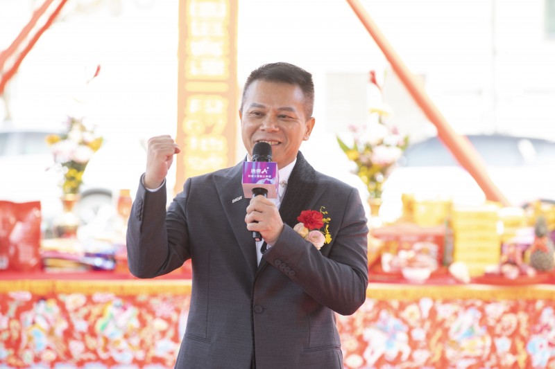 逸偉建設總經理夏逸虎（夏總致詞個人照）