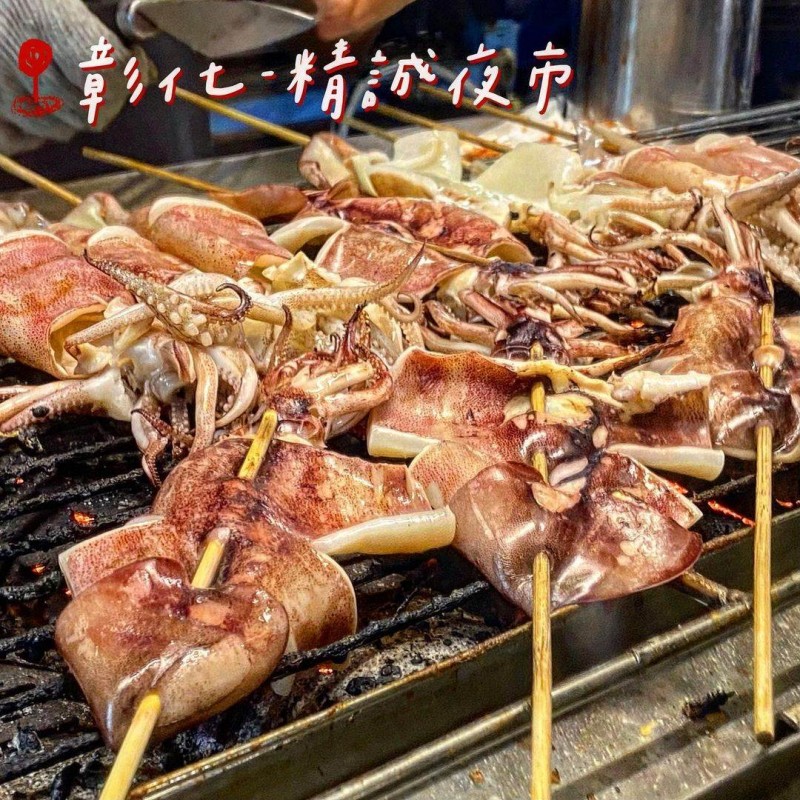 彰化精誠夜市必吃美食：烤超級小卷（圖／取自IG@33_eater ）