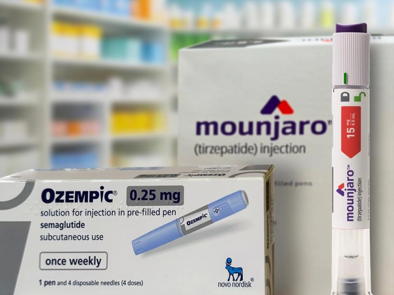 諾和諾德瘦瘦針Ozempic、禮來瘦瘦針Mounjaro（取自medicalupdateonline.com）