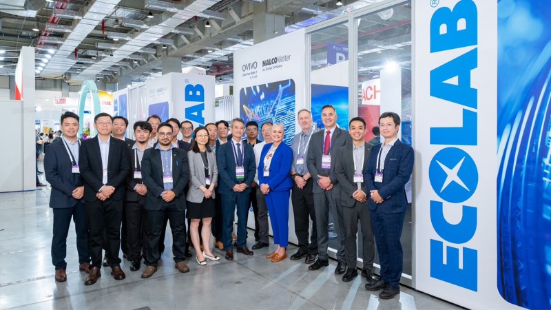 全球水務處理領導者Ecolab藝康首度於SEMICON Taiwan 2026發表Ultra-Pure Water+電子超純水。（Ecolab提供）